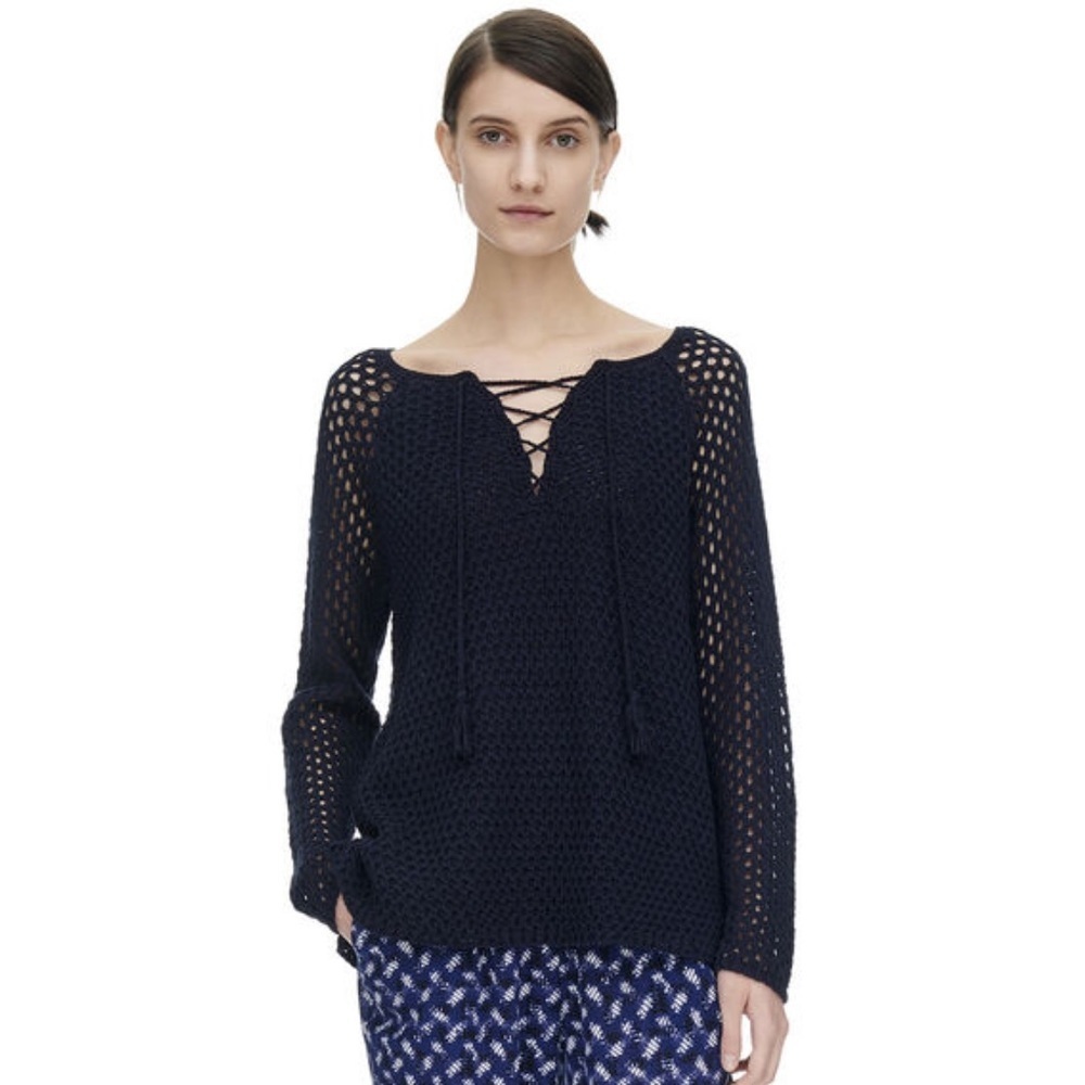 Rebecca Taylor | cotton tape pullover sweater top